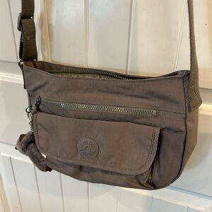 Kipling gray Crossbody Bag with Zipper Pockets